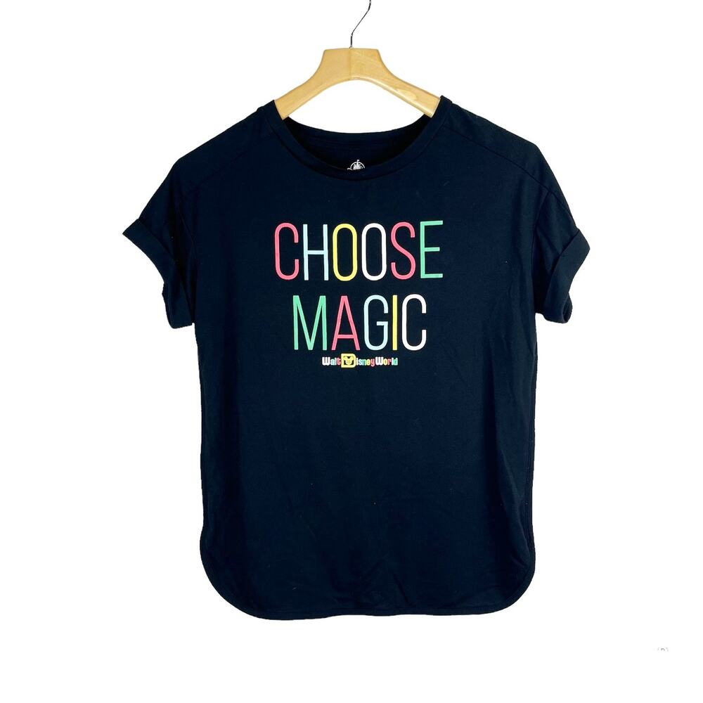 Disney Parks Choose Magic Short Sleeve Tee Shirt Black Size Small